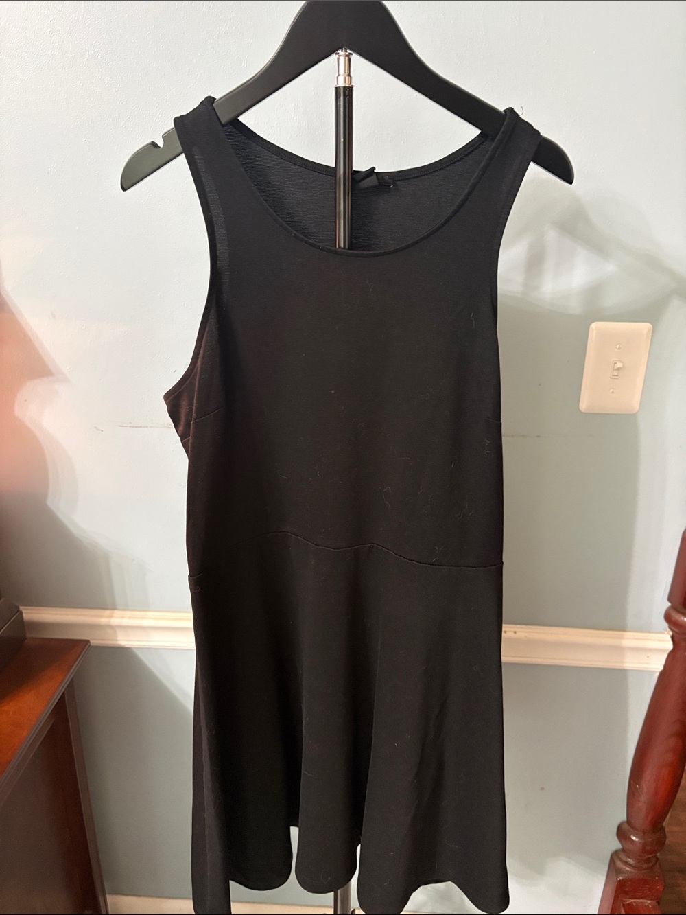 H&M Black Sleeveless Dress with Scoop Neck